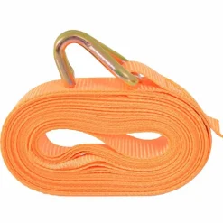 vidaXL surringsbånd med skralde 4 stk. 0,4 ton 6 m x 25 mm orange