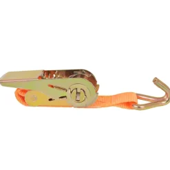 vidaXL surringsbånd med skralde 4 stk. 0,4 ton 6 m x 25 mm orange