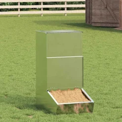 vidaXL Svinefeeder Sølv 55 x 38 x 76 cm Galvaniseret stål