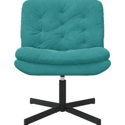 vidaXL Svingende afslapningsstol Turkis 63 x 75 x 76 cm Fløjl