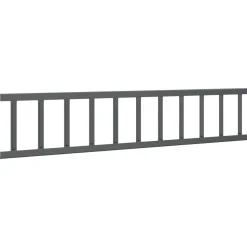 vidaXL Tag snefang Antracit 100 x 2,5 x 20 cm Stål