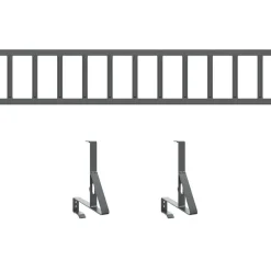 vidaXL Tag snefang Antracit 100 x 29,5 x 34,5 cm Stål