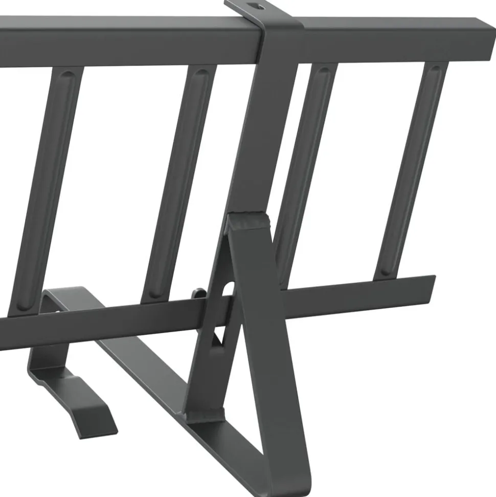 vidaXL Tag snefang Antracit 100 x 29,5 x 34,5 cm Stål