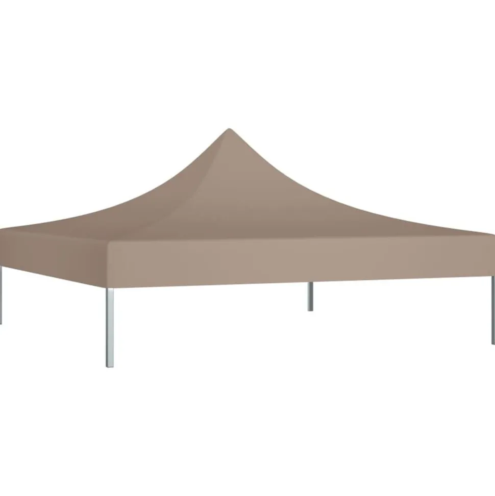vidaXL tag til festtelt 3x3 m 270 g/m² gråbrun