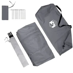 vidaXL Tailgate Telt til Campingvogn Grå og orange 352 x 250 x 240 cm