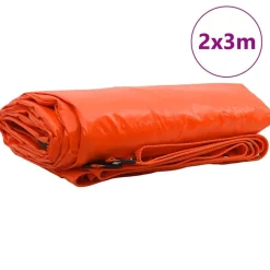 vidaXL Tarpaulin 650g / m² Orange 2 x 3 m Lærred med PVC-belægning