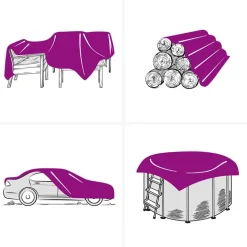 vidaXL Tarpaulin 650g / m² Orange 2 x 3 m Lærred med PVC-belægning