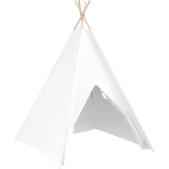 vidaXL Teepee Telt Hvid 120 x 120 x 150 cm Stof og Plast
