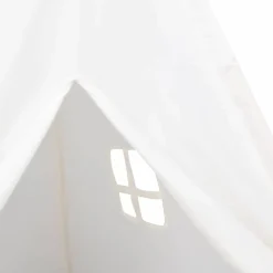 vidaXL Teepee Telt Hvid 120 x 120 x 150 cm Stof og Plast