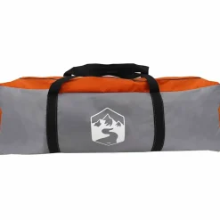 vidaXL Teltehus til 7 personer Grå og orange 400 x 350 x 212 cm