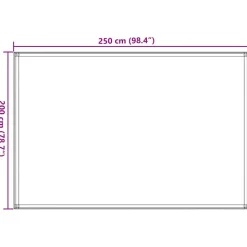 vidaXL telttæppe 250 x 200 cm antracitgrå