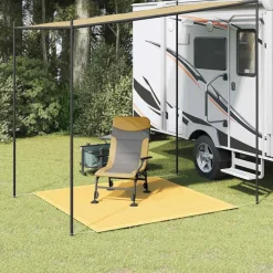 vidaXL telttæppe 200x200 cm beige