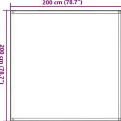 vidaXL telttæppe 200x200 cm beige