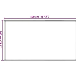 vidaXL telttæppe 200x400 cm gråbrun