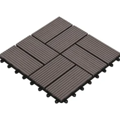 vidaXL Terrasse Flise 11 pcs Mørk Brun 30 x 30 cm WPC