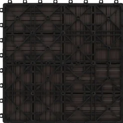 vidaXL Terrasse Flise 11 pcs Mørk Brun 30 x 30 cm WPC