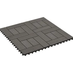 vidaXL Terrasse Flise 11 pcs Mørk Brun 30 x 30 cm WPC