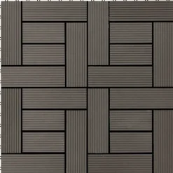 vidaXL Terrasse Flise 11 pcs Mørk Brun 30 x 30 cm WPC