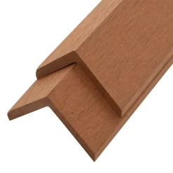 vidaXL terrassevinkellister 5 stk. WPC 170 cm lysebrun