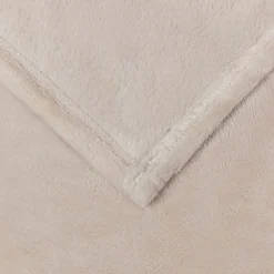 vidaXL Throw tæppe Beige 130 x 150 cm Fleece