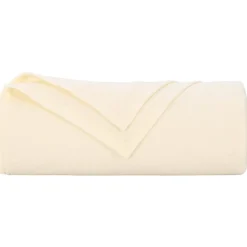 vidaXL Throw tæppe Creme 210 x 140 cm Fleece