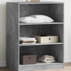 vidaXL tøjreol 77x48x102 cm konstrueret træ betongrå