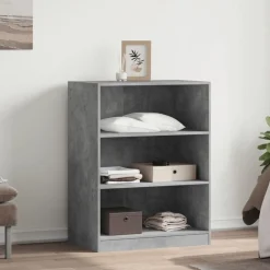 vidaXL tøjreol 77x48x102 cm konstrueret træ betongrå