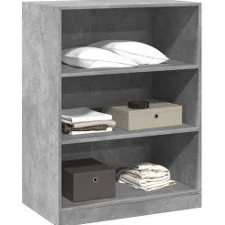 vidaXL tøjreol 77x48x102 cm konstrueret træ betongrå