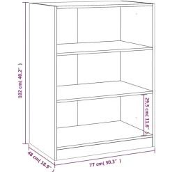 vidaXL tøjreol 77x48x102 cm konstrueret træ betongrå
