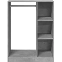 vidaXL tøjreol 77x48x102 cm konstrueret træ betongrå