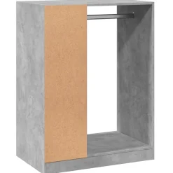 vidaXL tøjreol 77x48x102 cm konstrueret træ betongrå