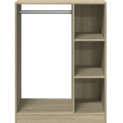 vidaXL tøjreol 77x48x102 cm konstrueret træ sonoma-eg