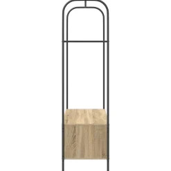 vidaXL Tøjstativ Brun eg 100 x 44 x 160 cm Konstrueret træ