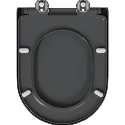 vidaXL Toilet sæde Antracit 49 x 36 x 4 cm Duroplast