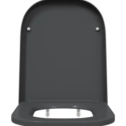 vidaXL Toilet sæde Antracit 47,5 x 35 x 3,6 cm Duroplast