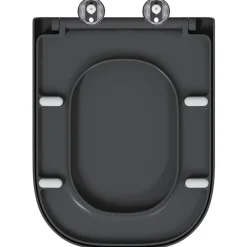 vidaXL Toilet sæde Antracit 47,5 x 35 x 3,6 cm Duroplast