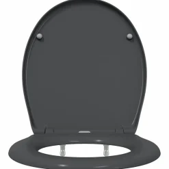 vidaXL Toilet sæde Antracit 47 x 37 x 4 cm Duroplast