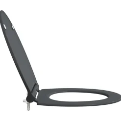 vidaXL Toilet sæde Antracit 47 x 37,5 x 3,8 cm Duroplast