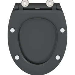 vidaXL Toilet sæde Antracit 47 x 37,5 x 3,8 cm Duroplast
