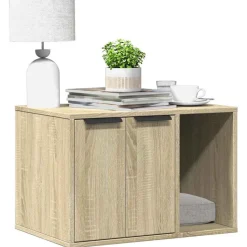 vidaXL toiletskjuler kattebakke 60x40x40 cm konstrueret træ sonoma-eg