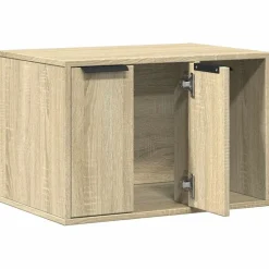 vidaXL toiletskjuler kattebakke 60x40x40 cm konstrueret træ sonoma-eg