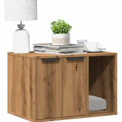 vidaXL toiletskjuler kattebakke 60x40x40 cm konstrueret træ kunsteg