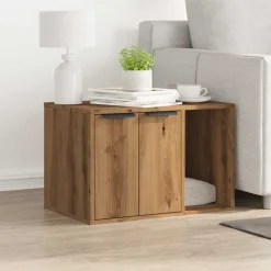 vidaXL toiletskjuler kattebakke 60x40x40 cm konstrueret træ kunsteg