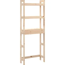 vidaXL toiletstativ 63x26x171 cm massivt fyrretræ