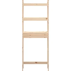 vidaXL toiletstativ 63x26x171 cm massivt fyrretræ