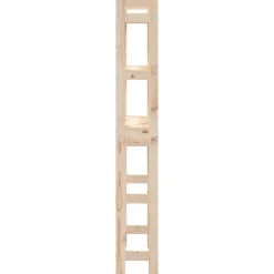 vidaXL toiletstativ 63x26x171 cm massivt fyrretræ