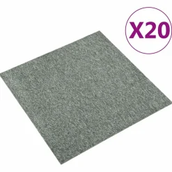 vidaXL Tæppe 20 pcs Grøn 50 x 50 cm 100% Polypropylen