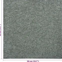 vidaXL Tæppe 20 pcs Grøn 50 x 50 cm 100% Polypropylen