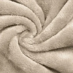 vidaXL Tæppe-hoodie Beige M Fleece og Flannel
