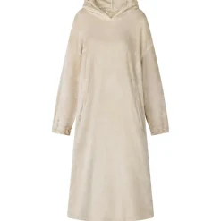 vidaXL Tæppe-hoodie Beige s Flannel